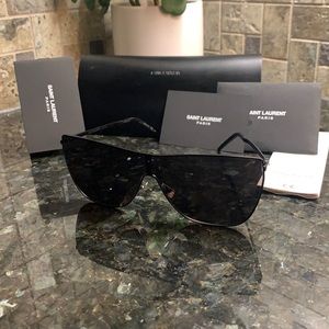 SAINT LAURENT SUNGLASSES SL 1-B MASK NEW!